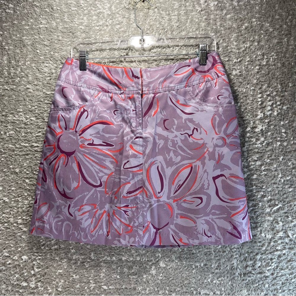 Adidas Climacool Purple Floral Print Golf Skort‎ Skirt Tennis 2 Pocket 29W